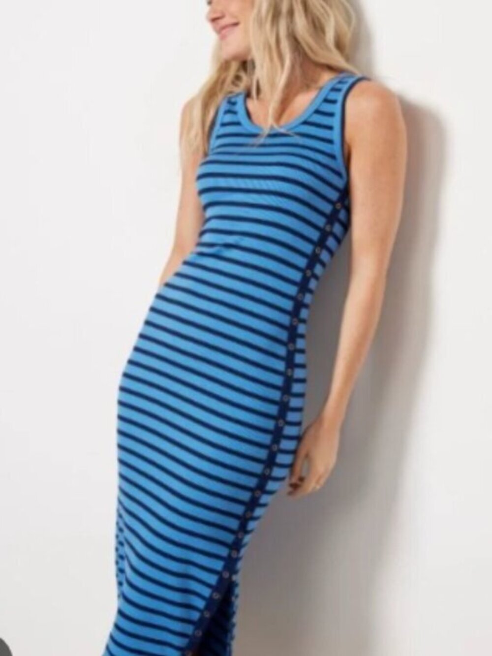 Evereve | Sundry Blue Striped BodyCon Dress Size M